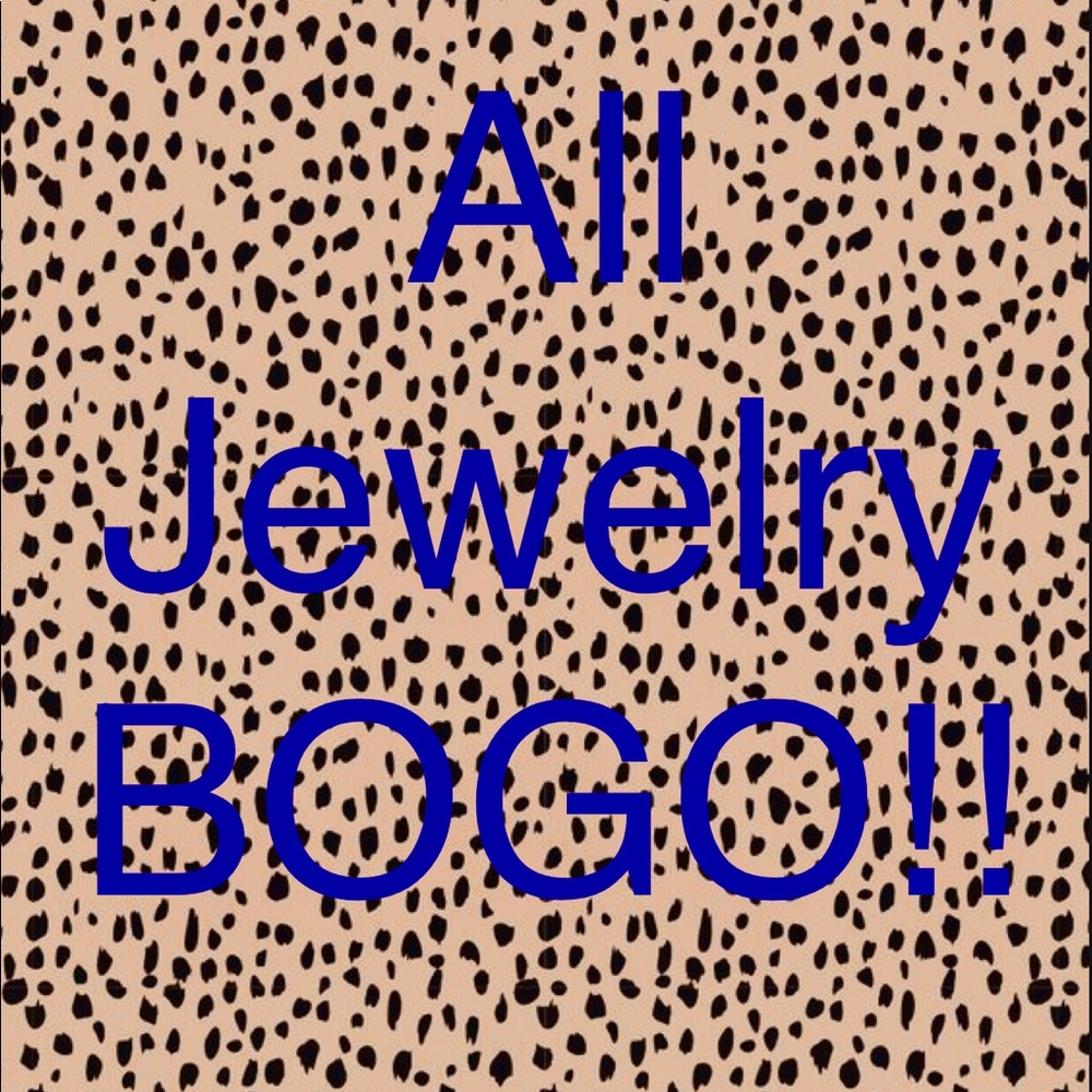All Jewelry is Buy One Get One right now!!